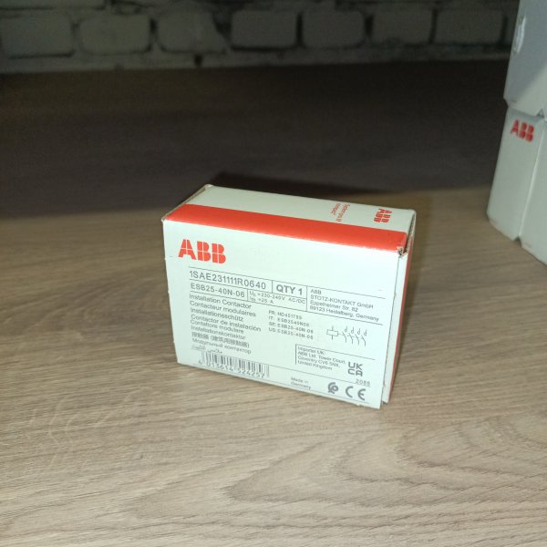 1SAE231111R0640 Двухмодульный магнитный пускатель ESB25-40N-06, 25А, управление 230В, AC/DC, 4 нормально открытых контакта фото покупателя 3
