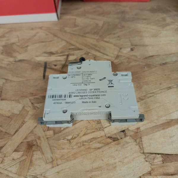 407433 Модульный автоматический выключатель DX3 10кА, однополюсный 20 Aмпер характеристика B Legrand фото покупателя 2