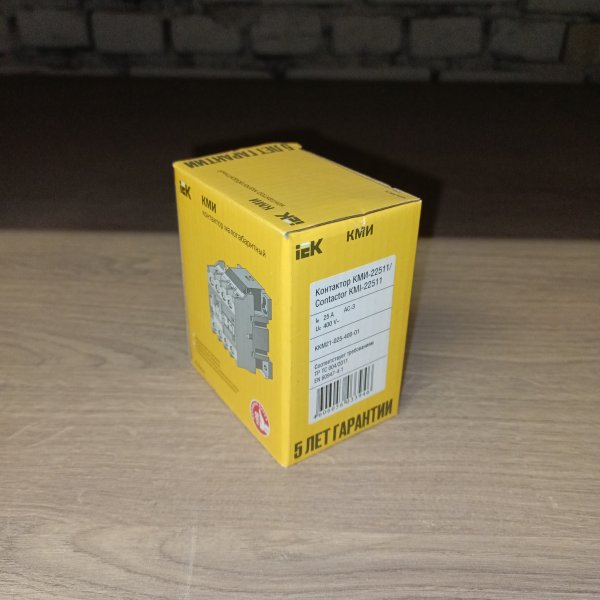 KKM21-025-400-01 Малогабаритный магнитный пускатель КМИ-22511 номинальный ток 25А, катушка 400В, АС3 1 NC IEK фото покупателя 4