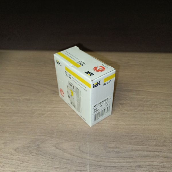 MDV10-2-025-030 Однофазное устройство защитного отключения ВДТ двухполюсное IEK ВД1-63 тип АС 25 ампер 30мА фото покупателя 3