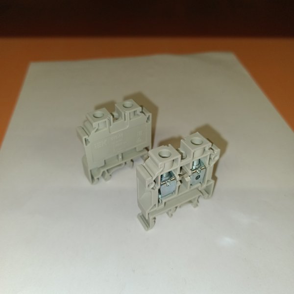 YCT10-00-K03-010 Серый одноплюсный винтовой клеммник на дин рейку для электрического провода 10 мм2 фото покупателя 1