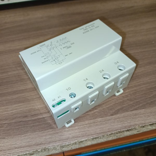 4640016938926 Импульсное реле освещения, трехполюсное РИО-3-63 АС230В УХЛ4 фото покупателя 2