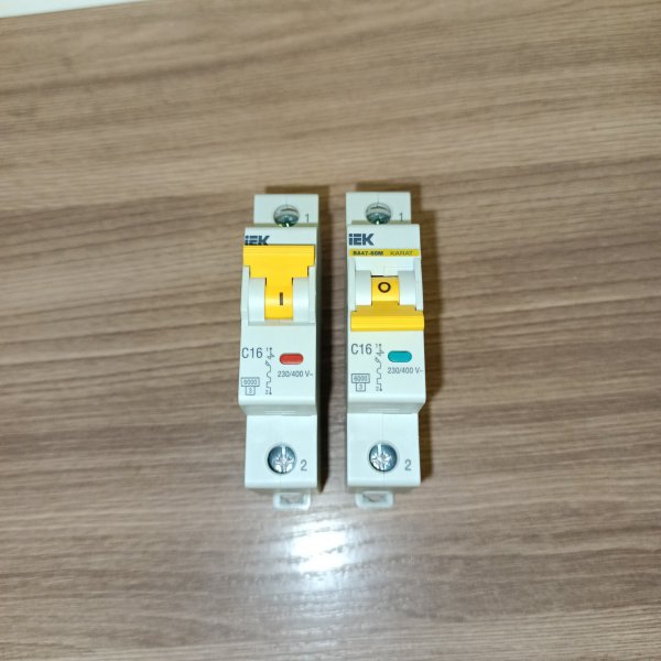 MVA31-1-016-C Модульный электрический автомат однополюсный ВА47-60М 16 ампер тип С на дин-рейку для защиты электрической цепи фото покупателя 2