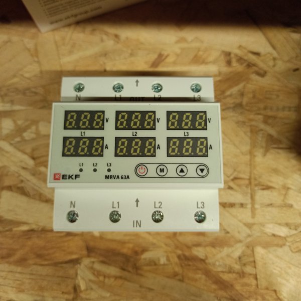 MRVA-3-63A Трехфазное реле напряжения и тока с дисплеем MRVA-3 63A EKF фото покупателя 8