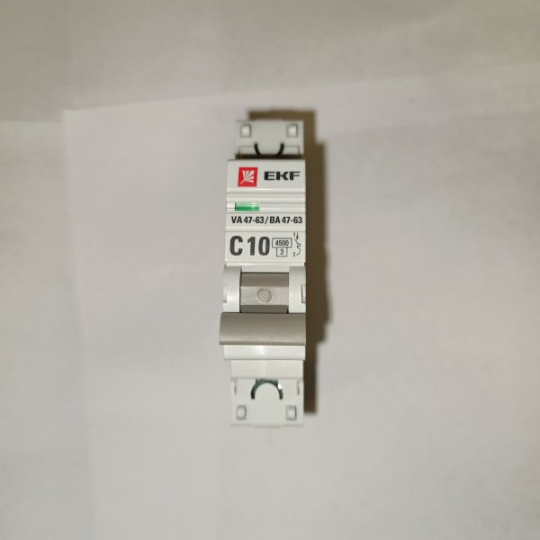 mcb4763-1-10C-pro Модульный электрический автомат однополюсный ЕКФ Проксима тип С 10 ампер для защиты электрической цепи фото покупателя 3