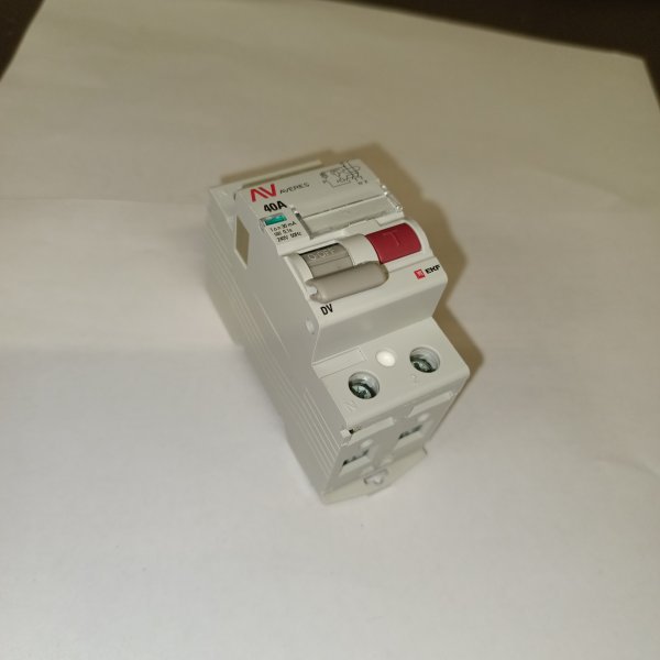 rccb-2-40-30-a-av Однофазное устройство защитного отключения, номинальный ток 40 Ампер, дифференциальный ток 30мА тип А фото покупателя 4