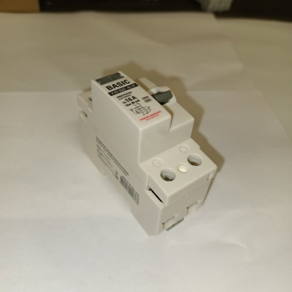 elcb-2-16-30e-sim Двухполюсный дифференциальный выключатель ЭКФ 30мА Тип АC (УЗО), номинальный ток 16 Ампер фото покупателя 3