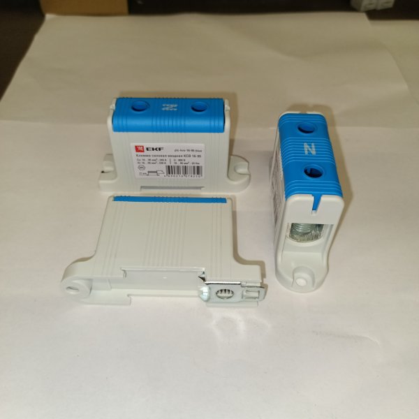plc-kvs-16-95-blue Вводной однополюсный нулевой клеммник для проводника сечением 16-95 мм2 EKF КСВ, синий цвет фото покупателя 1