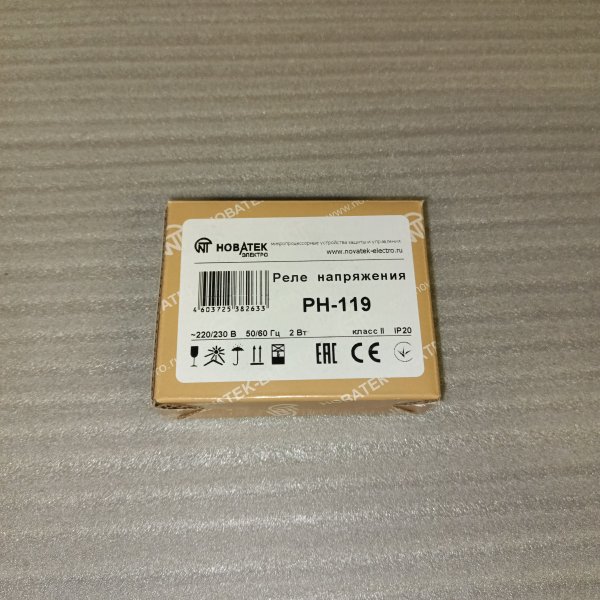 Однофазное реле напряжения PH-119 мощность нагрузки до 4,6 кВт (ток до 16 А) фото покупателя 5