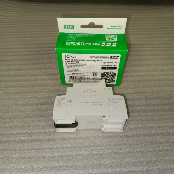 EA02.002.005 Астрономическое реле времени PCZ-525, 24-264В AC/DC, одноканальное, функция ночного перерыва, функция NFC, 16A фото покупателя 3