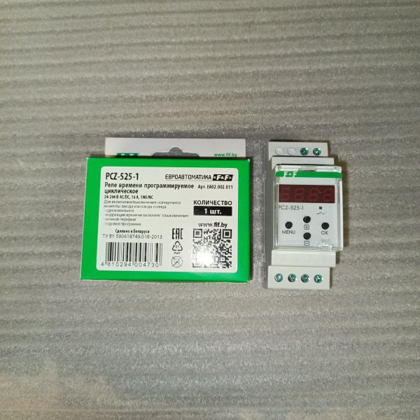 EA02.002.011 Астрономическое реле времени PCZ-525-1, 24-264 В AC/DC, одноканальное, годовая программа, функция ночного перерыва, 16А фото покупателя 4