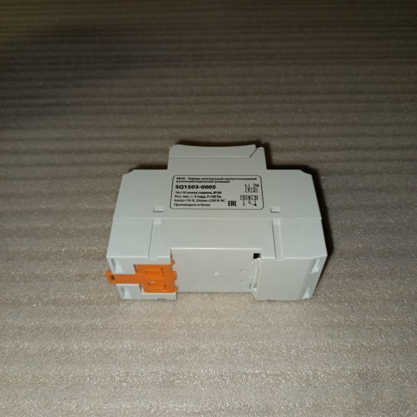 SQ1503-0005 Электронный программируемый таймер ТЭ8А ТДМ, 16 циклов, номинальный ток 16 ампер, монтаж на DIN-рейку, ширина 36 мм фото покупателя 3