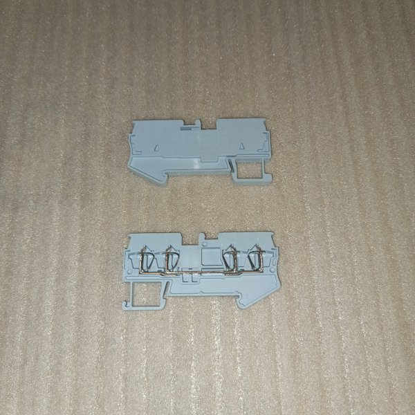 plc-jxb-st-2.5-4 Колодка клеммная пружинная JXB-ST-2.5 четыре вывода, для проводов с сечением 0.2...2.5 мм2, на DIN-рейку, серого цвета фото покупателя 2