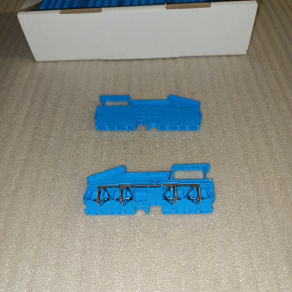 plc-jxb-st-4-4-blue Колодка клеммная пружинная JXB-ST-4 четыре вывода, для проводов с сечением 0.5...4 мм2, на DIN-рейку, синего цвета фото покупателя 1