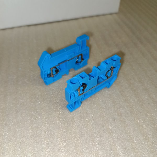 plc-jxb-st-4-blue Колодка клеммная самозажимная JXB-ST-4, для проводов с сечением 0.5...4 мм2, на DIN-рейку, синего цвета фото покупателя 2