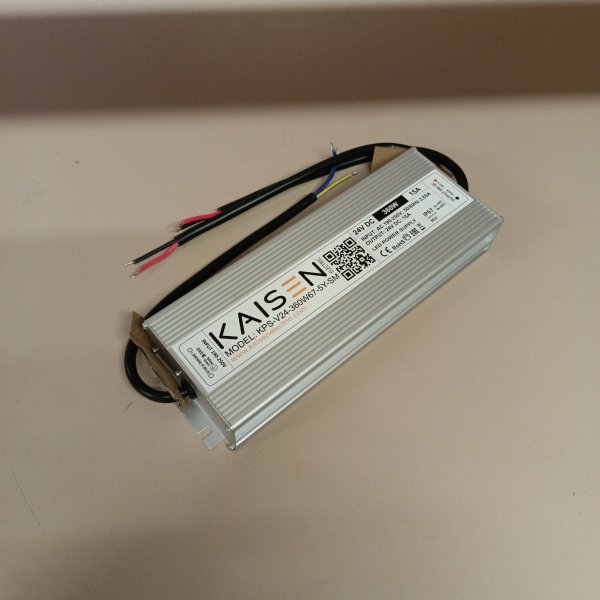 KPS-V24-360W67-5Y-SM Герметичный металлический источник питания Kaisen (Кайсен) для светодиодных модулей 24В, мощностью 360 Ватт, входное напряжение 170-250 Вольт фото покупателя 1
