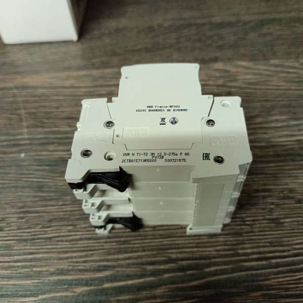 2CTB815710R5800 Устройство защиты от импульсных перенапряжений c нейтралью АББ серии OVR H T1-T2 3N 12.5-275s P QS фото покупателя 3