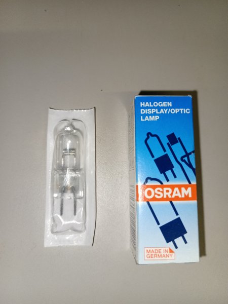 4008321746276 Низковольтная галогенная лампочка Осрам без отражателя мощностью 150 Ватт с цоколем G6,35 фото покупателя 1