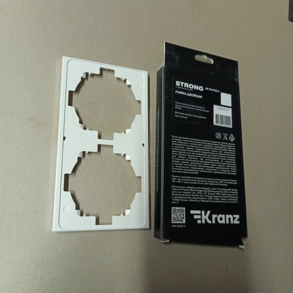 KR-78-0752-4 Декоративное пластиковое двухпостовое обрамление Kranz Miele Strong цвет жемчуг фото покупателя 3
