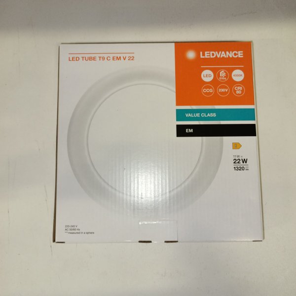 4099854042461 Кольцевая светодиодная лампочка LED TUBE T9, мощностью 11 Ватт, с цоколем G10q, нейтральный белый свет фото покупателя 5