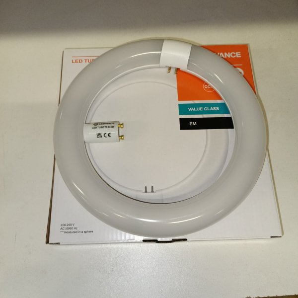 4099854042461 Кольцевая светодиодная лампочка LED TUBE T9, мощностью 11 Ватт, с цоколем G10q, нейтральный белый свет фото покупателя 4