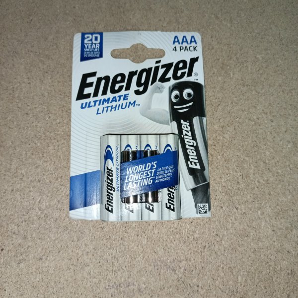 7638900273267 Батарейки мизинчиковые Energizer Ultimate Lithium ААА/FR03, литиевые, упаковка 4 штуки фото покупателя 1