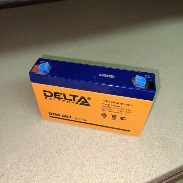 30-6070-4 Стационарная аккумуляторная батарея свинцово-кислотная, напряжением 6 Вольт, ёмкостью 7А/ч фото покупателя 1