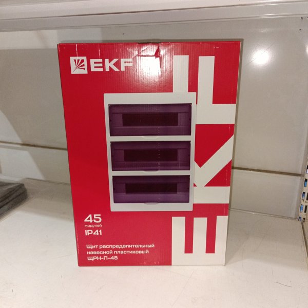 pb40-n-45 Настенный модульный щиток распределительный ЕКФ для дома и квартиры открытой установки на 45 модулей фото покупателя 5