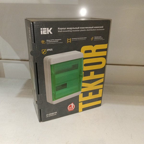 TF5-KP72-N-24-65-K03-K06 Настенный распределительный щиток IEK Текфор влагозащищенный уличный на 24 модулей открытой установки фото покупателя 4