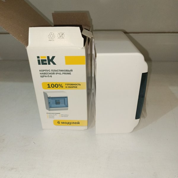 MKP82-N-06-41-20 Настенный распределительный электрощиток IEK Прайм из пластика на 6 модулей открытой установки фото покупателя 2