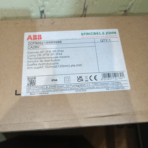 2CPX052538R9999 Компактный распределительный бокс АББ настенной установки на 192 модуля фото покупателя 1