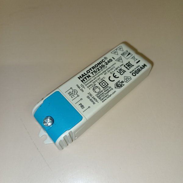 4008321073037 Электронный трансформатор OSRAM для галогенных ламп мощностью 75 Ватт с напряжением 12 Вольт. фото покупателя 3