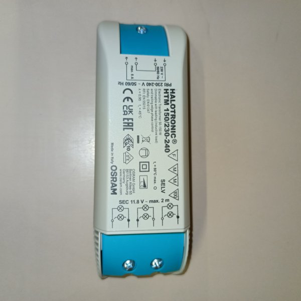 4050300581415 Электронный трансформатор OSRAM для галогенных ламп мощностью 150 Ватт с напряжением 12 Вольт. фото покупателя 2