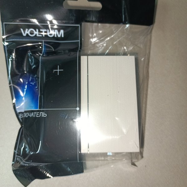 VLS020103 2-клавишный электрический выключатель света кашемир Voltum IP30 скрытой установки фото покупателя 1