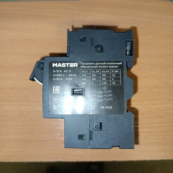 DMS11-010 Ручной кнопочный контактор ПРК32-10 ток 10A уставка 6-10A Ue 660В IEK для пуска и защиты электродвигателя фото покупателя 3