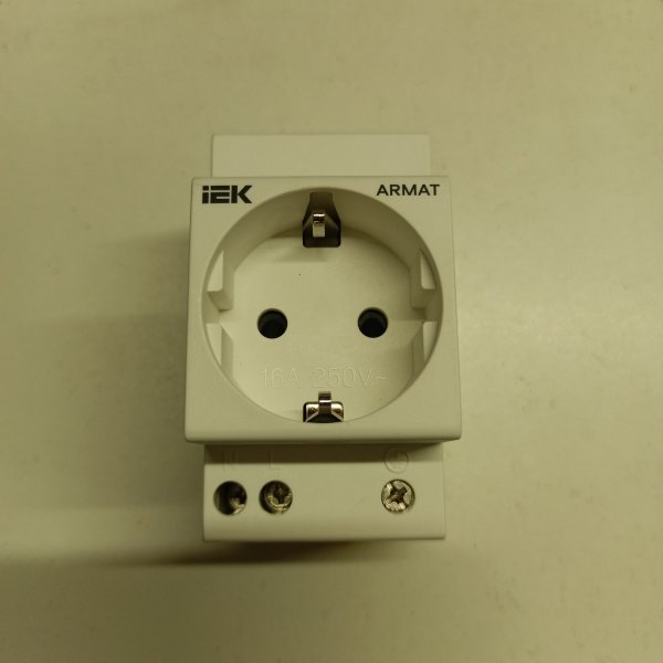 AR-SOD-G-GND-S-016 Щитовая электрическая розетка с заземляющим контактом на DIN-рейку фото покупателя 4