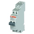 Модульный переключатель ABB E214-16-202 два переключающих контакта 16A (I-0-II) 1 модуль изображение 1
