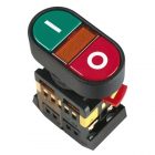 Кнопка Generica APBB-22N I-O d22мм неон/240В 1НО+1НЗ изображение 1