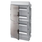 Шкаф в нишу ABB Mistral41 72М (4x18) прозрачная дверь, клеммы (1SLM004101A1210) изображение 1