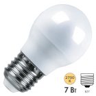 Лампа светодиодная шарик Feron LB-95 G45 7W 2700K 220V E27 теплый свет изображение 1