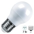 Лампа светодиодная шарик Feron LB-95 G45 7W 4000K 220V E27 холодный свет изображение 1