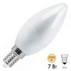 Лампа светодиодная свеча Feron LB-97 7W 2700K 220V E14 теплый свет изображение 1