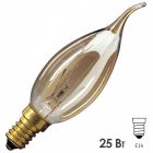 Лампа свеча на ветру Foton DECOR С35 FLAME GL 25W E14 230V золотая изображение 1