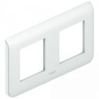Рамка Legrand Mosaic 2х2 модуля горизонтальная белая изображение 1