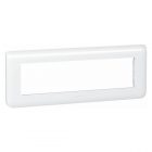 Рамка Legrand Mosaic 8 модулей горизонтальная белая изображение 1