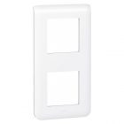 Рамка Legrand Mosaic 2х2 модуля вертикальная белая изображение 1