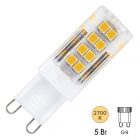 Лампа светодиодная капсула Feron LB-432 5W 2700K 230V G9 керамика теплый свет изображение 1