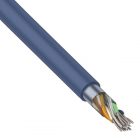 Кабель витая пара Rexant экранированный FTP 4PR 23AWG cat 6 CU синий 8 жил [305м] (провод для интернета) изображение 1