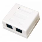 Компьютерная розетка двойная Rexant 2хRJ-45 cat.5e изображение 1