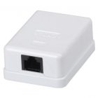 Настенная информационная розетка ITK RJ45, кат.5Е UTP, 1-порт изображение 1